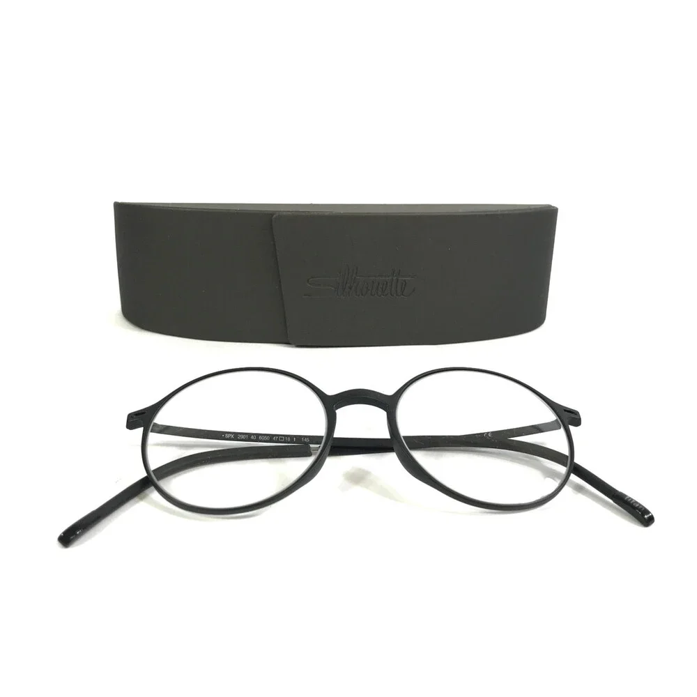 Silhouette Eyeglasses Frames SPX 2901 40 6050 Urban Lite Black Matte 47-18-145